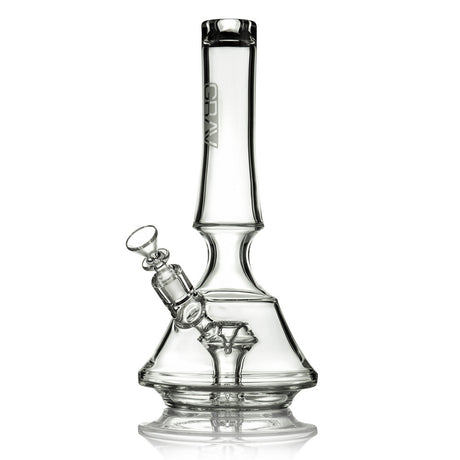 GRAV Empress Water Pipe 13" Clear - Front View with Elegant Design and 14mm Female Joint