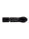 GRAV Frit Chillum in Black - Front View, Compact and Portable Hand Pipe