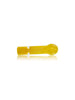 GRAV Frit Chillum in Goldenrod Yellow - Compact Hand Pipe Front View