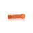 GRAV Frit Chillum in Poppy Orange - Portable Hand Pipe Front View