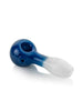 GRAV Frit Spoon Pipe in Periwinkle Blue, 4" Compact Borosilicate Glass, Side View