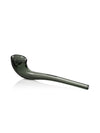 GRAV Gandalfini Glass Pipe in Smoke, Side View, Heavy Wall Borosilicate for Dry Herbs