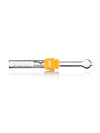 GRAV Glass Blunt with Mustard Yellow Silicone Grommet, Portable 4" Hand Pipe