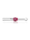 GRAV Glass Blunt with Pink Silicone Grommet, Portable 4" Hand Pipe, Front View on White Background