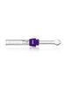 GRAV Glass Blunt with Purple Silicone Grommet, Compact and Portable Design, Front View