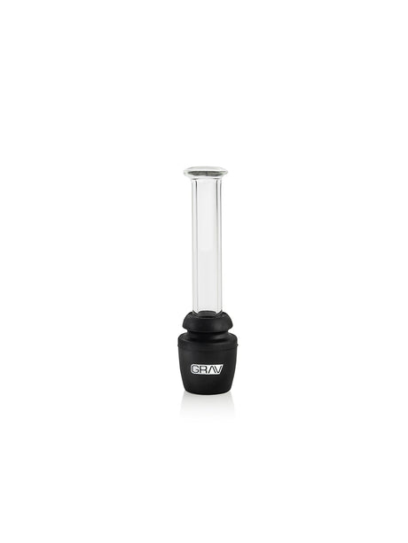 GRAV Glass Joint Mouthpiece with Silicone Base and Borosilicate Tube - Front View