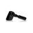 GRAV Hammer Hand Pipe in Black - Durable Borosilicate Glass with Deep Bowl - Side View