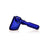 GRAV Hammer Hand Pipe in Cobalt Blue with Deep Bowl - Side View on White Background