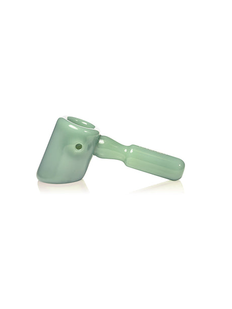 GRAV Hammer Hand Pipe in Mint Green with Deep Bowl - Side View on White Background