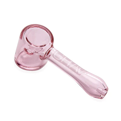 GRAV Hammer Sherlock Hand Pipe in Borosilicate Glass, 4.75" for Dry Herbs, Top View