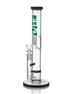 GRAV 12" Honeycomb Perc Straight Tube Bong with Black Accents and Ice Pinch