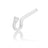 GRAV Hook Hitter in Cloud White - Borosilicate Glass Hand Pipe for Dry Herbs, 4" Size
