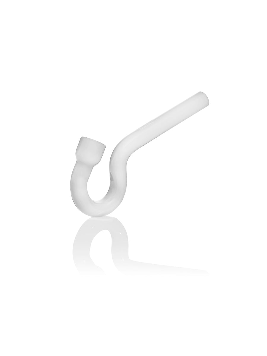 GRAV Hook Hitter in Cloud White - Borosilicate Glass Hand Pipe for Dry Herbs, 4" Size