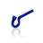 GRAV Hook Hitter in Cobalt Blue - 4" Borosilicate Glass Hand Pipe for Dry Herbs, Side View