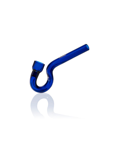 GRAV Hook Hitter in Cobalt Blue - 4" Borosilicate Glass Hand Pipe for Dry Herbs, Side View