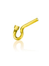 GRAV Hook Hitter Hand Pipe in Amber - 4" Borosilicate Glass One-Hitter with Curved Design