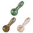 GRAV Labs Bubble Trap Spoon Pipes in various colors, 3.75" borosilicate glass, top view