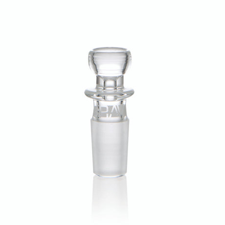 Grav Labs 14mm One-Hitter Bowl, Clear Borosilicate Glass, Front View on White Background