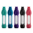 Assorted GRAV Labs Silicone Octo-Taster Pipes in multiple colors, compact one-hitter design