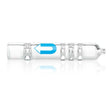 GRAV Labs Upline Taster 3.5" Hand Pipe - Clear Borosilicate Glass with Blue Logo