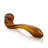 GRAV Large Sherlock Hand Pipe in Amber - Borosilicate Glass, 6" Length, Side View
