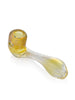 GRAV Large Sherlock Hand Pipe in Fumed Color Changing Glass, Portable 6" Length, Side View