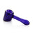 GRAV Long Hammer Hand Pipe in Blue - Borosilicate Glass with Deep Bowl - Side View
