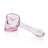 GRAV Long Hammer Hand Pipe in Pink - Side View on White Background