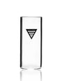 GRAV Medium Gravitron Replacement Vase - Clear Glass Front View on White Background
