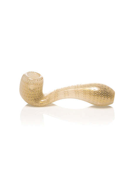 GRAV Mini Classic Sherlock Pipe in Amber with Bubble Trap Design - Side View