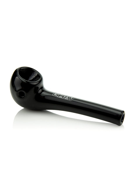 GRAV Mini Mariner Sherlock Hand Pipe in Black - Side View, Compact 3" Size