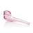 GRAV Mini Mariner Sherlock Hand Pipe in Pink, Compact 3" Design, Borosilicate Glass, Side View