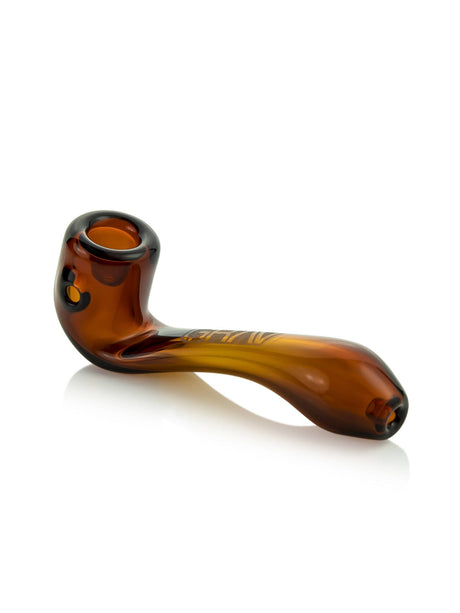 GRAV Mini Sherlock in Amber - Compact Borosilicate Glass Hand Pipe with Deep Bowl, Side View