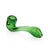 GRAV Mini Sherlock Hand Pipe in Green, Compact 4" Borosilicate Glass, Side View