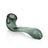 GRAV Mini Sherlock hand pipe in smoke color, compact 4" design, made of borosilicate glass, side view