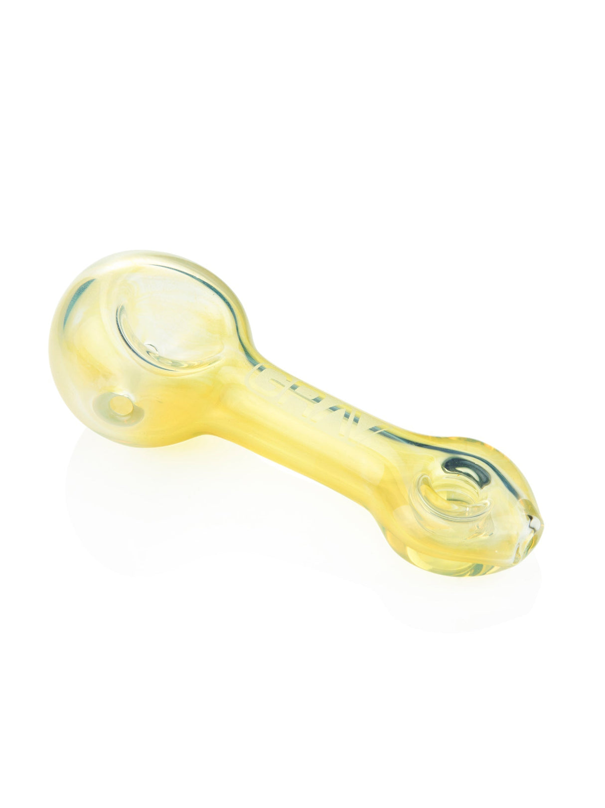 GRAV Mini Spoon Pipe in Fumed Color - Compact Borosilicate Glass Hand Pipe with Deep Bowl