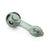 GRAV Mini Spoon Pipe in Smoke Color, Compact Borosilicate Glass, Angled Side View