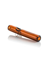 GRAV Mini Steamroller 5'' in Amber - Borosilicate Glass Hand Pipe with Clear Side View