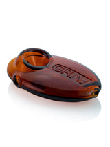 GRAV Pebble Spoon Hand Pipe in Amber - Compact Borosilicate Glass - 3" Size