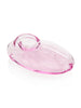 GRAV Pebble Spoon Hand Pipe in Pink - Compact Borosilicate Glass, Side View