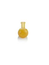 GRAV Pinch Spoon Hand Pipe in Amber, Compact 3.25" Borosilicate Glass, Front View