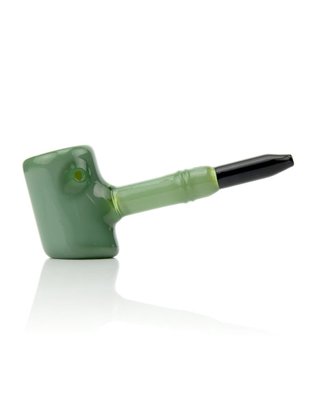 GRAV Poker Sherlock Hand Pipe in Jade - 6" Borosilicate Glass with Deep Bowl - Side View