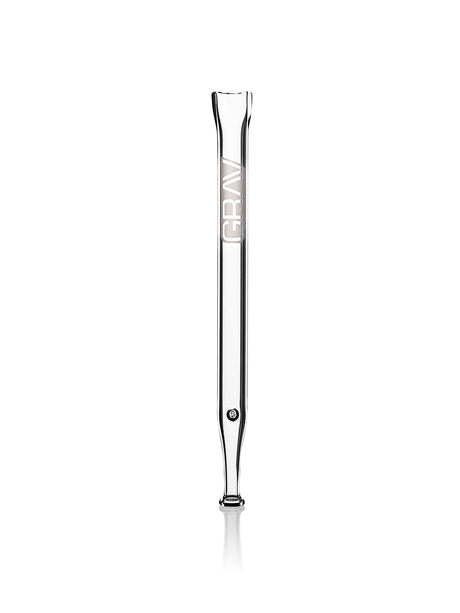 GRAV Quartz Vape Straw with Dab Dish, sleek design for concentrates, front view on white background