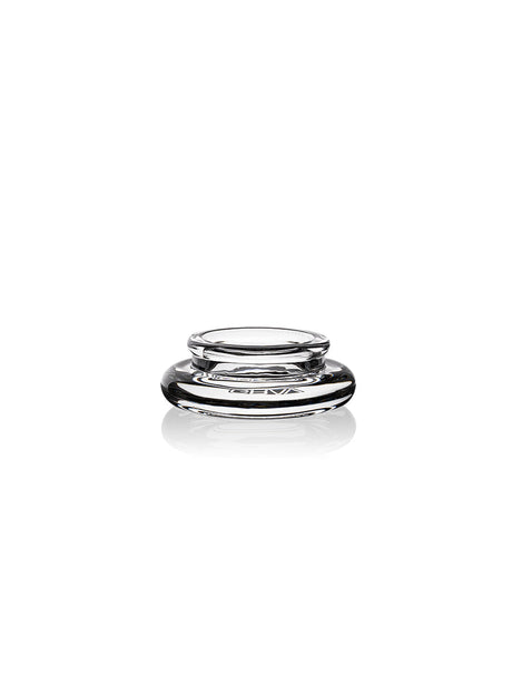 GRAV Quartz Vape Straw Dab Dish, High-Quality Transparent Quartz, Front View