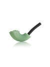 GRAV Rocker Sherlock Pipe in Mint Green, 6.5" Borosilicate Glass, Side View on White Background