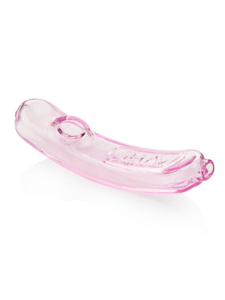 GRAV Rocker Steamroller in Pink - Side View of Compact Hand Pipe with Deep Bowl
