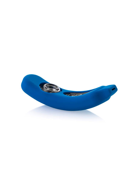 GRAV Rocker Steamroller in Blue with Silicone Skin - Side View on White Background
