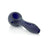 GRAV Sandblasted Spoon Pipe in Blue, 4" Compact Borosilicate Glass, Side View