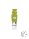 GRAV Silicone-capped Glass Crutch in Avocado Green, 10-pack, ideal for dry herbs, front view on white background