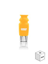 GRAV Silicone-capped Glass Crutch in Mustard Yellow, 10 Pack, Front View on White Background
